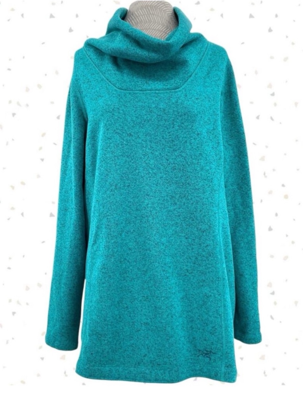 Arc'Teryx Desira Tunic Niagara Teal Fleece Pullover Sweater Spring Ski Size XL